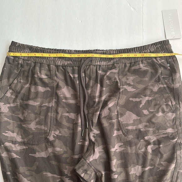 Athleta Camo Farallon Jogger Pants Women 26 Organic Cotton Breathable Fabric - Picture 4 of 8